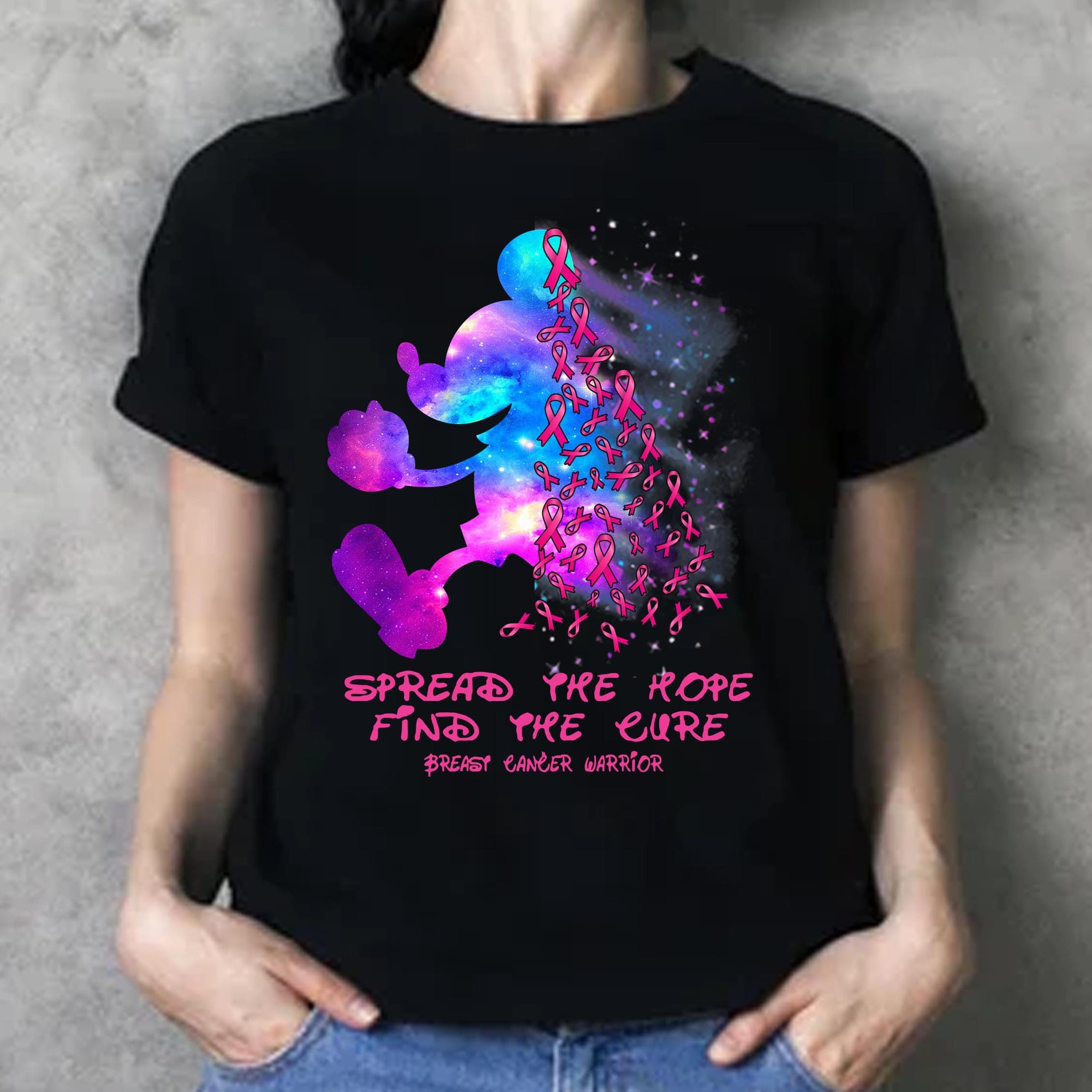 Spread the hope, find the cure - Breast cancer warrior, Breast cancer awareness T-shirt