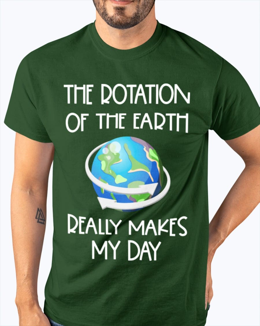 The rotation of the earth really makes my day - Love exploring science