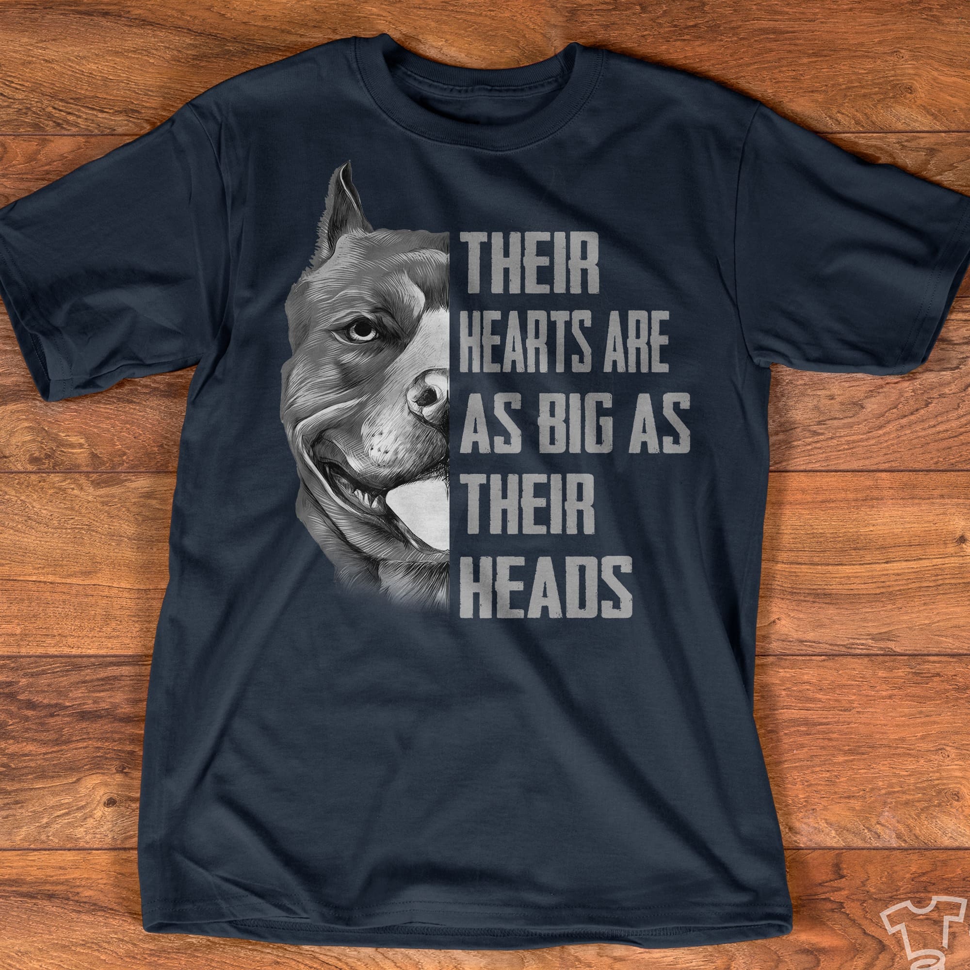 Theirs hearts are as big as their heads - Pitbull big heart, Pitbull graphic T-shirt
