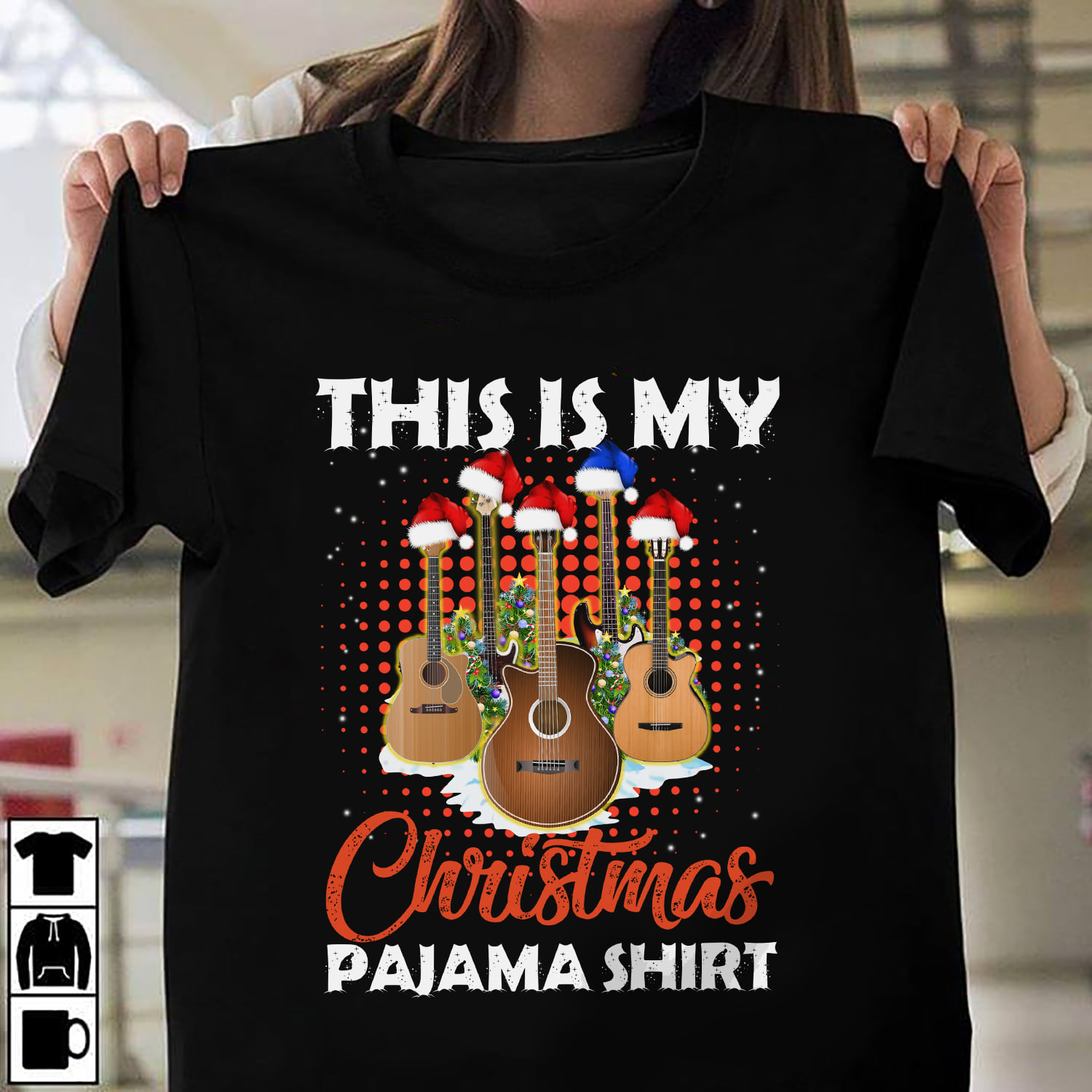 This is my Christmas pajama shirt - Guitar for Christmas, Gift for Guitarist