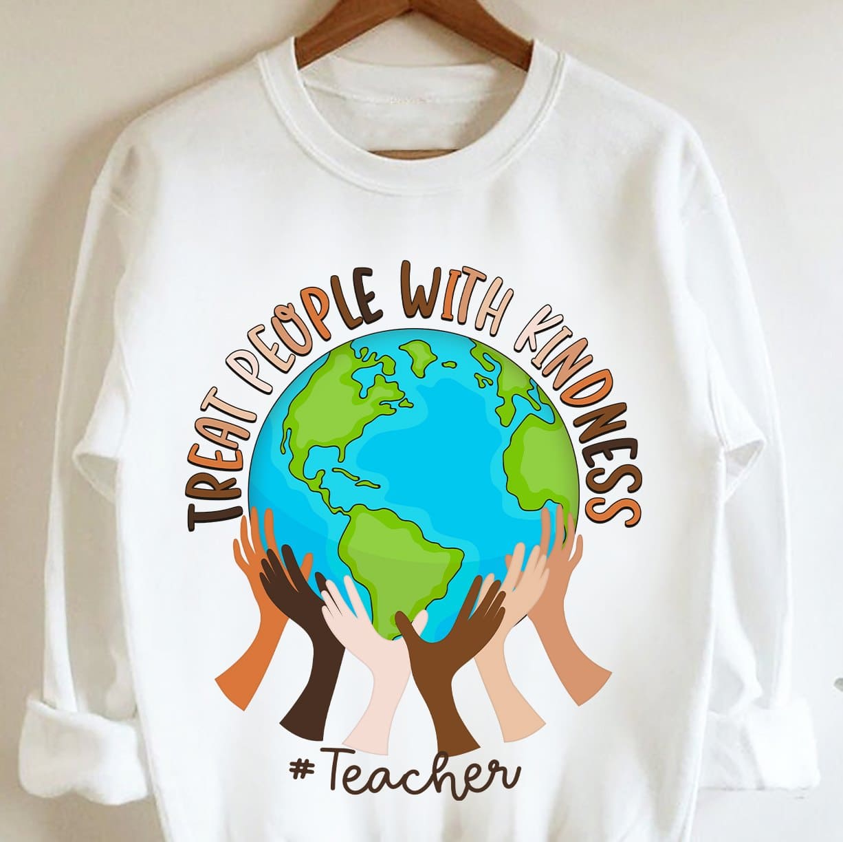 Treat people with kindness - Teacher gift T-shirt, respect for everyone