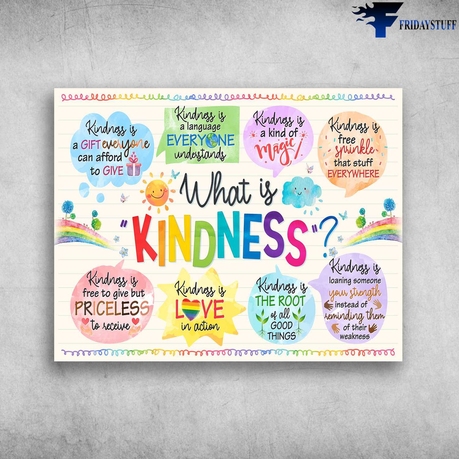 What Is Kindness, Kindness Is A Gift Everyone Can Afford To Give, Kindness Is A Language Everyone Understands, Kindness Is A Kind Of Magic, Kindness Is A Free Sprinkle That Stuff Everywhere