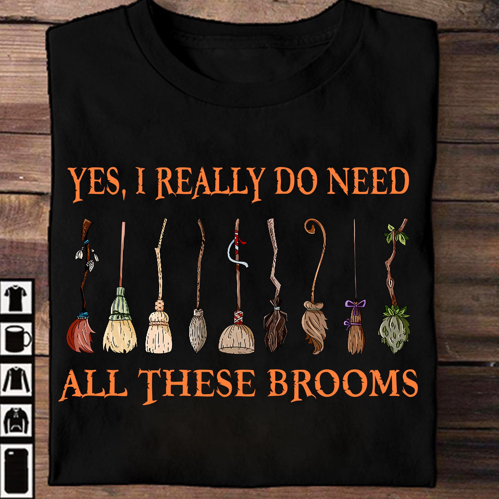 Yes, I really do need all these brooms - Halloween witch's brooms, Gift for Halloween