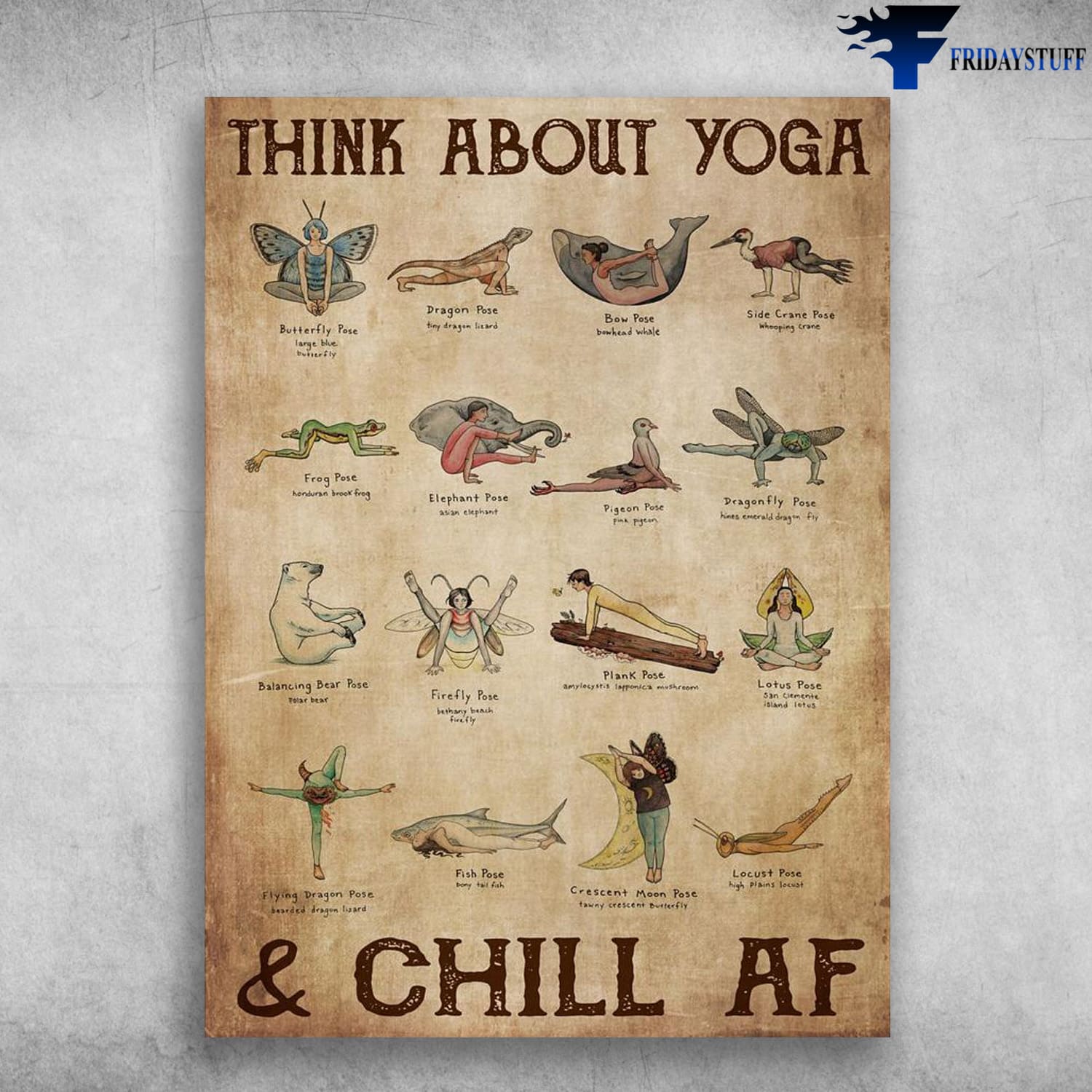 Yoga Poster, Yoga Lover, Yoga Pose, Think About Yoga, And Chill Af