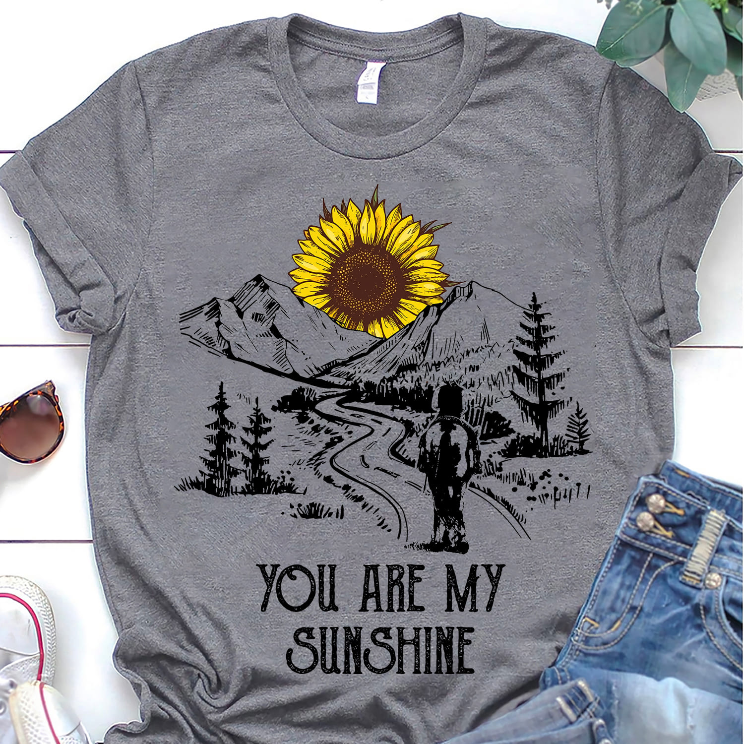 You are my sunshine - Sunflower my sunshine, love riding horse, gift for adventurer