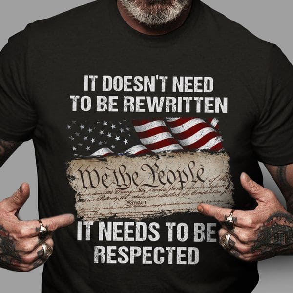 America Flag - It doesn't need to be rewritten it neds to be respected