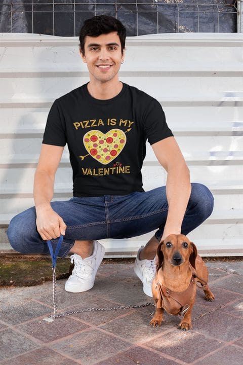Pizza Heart Valentine Gift - Pizza is my valentine