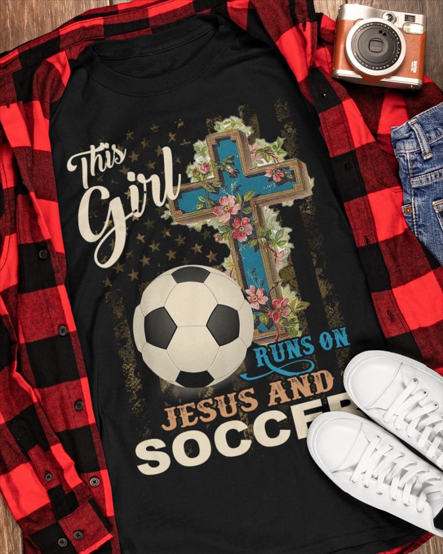 Soccer God's Cross - This girl runs on Jesus and soccer