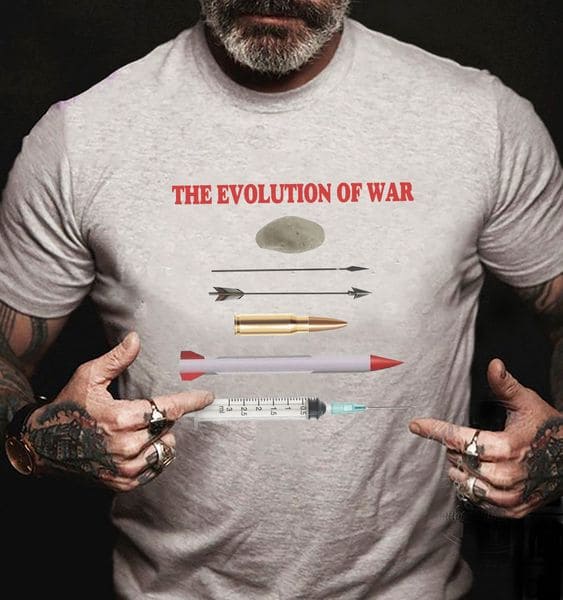 The evolution of war - Bullet Arrow Vaccine Syringe