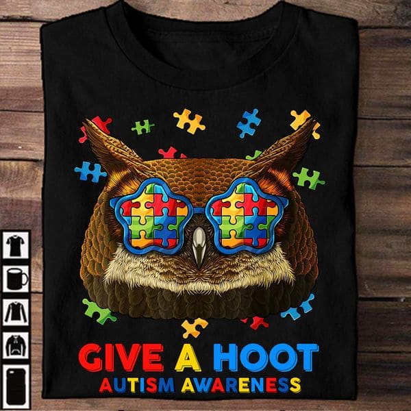 Autism Owl - Give a hoot autism awareness