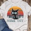 Black Cat Graphic T-shirt - Hiss off