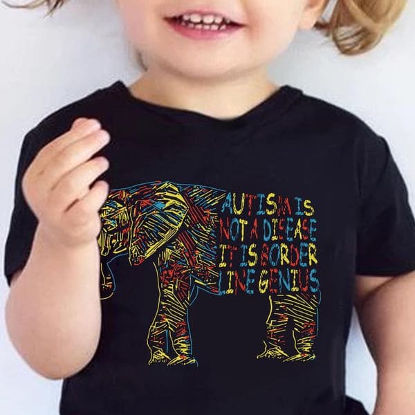 Autism Elephant - Autism not a disease it is border line genius