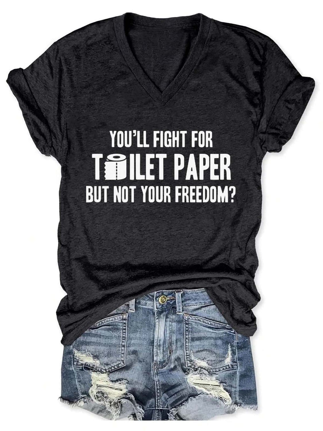 You'll fight for toilet paper but not your freedom?