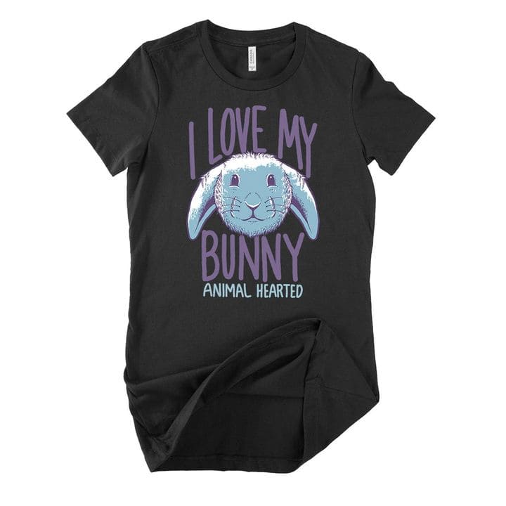 Bunny Head - I love my buny animal hearted