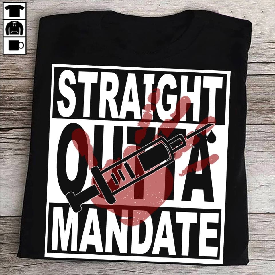 Syringe Graphic T-shirt - Straight outta mandate