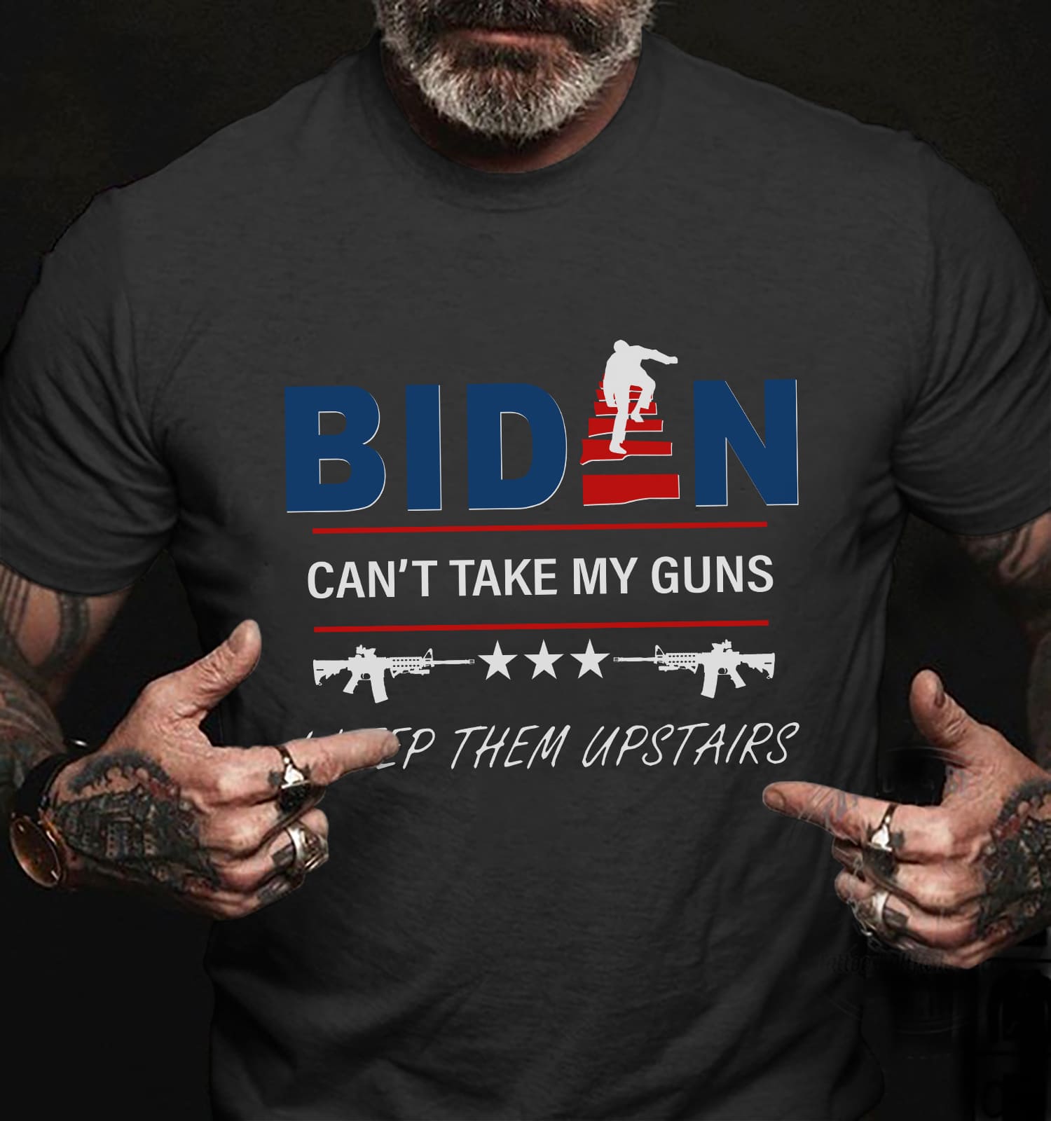 Biden can't take my guns i keep them upstairs