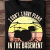 Drums Graphic T-shirt - I can't i have plants in the basement