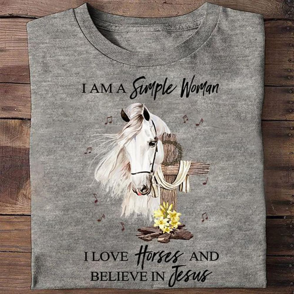 Horse God's Cross - I am a simple woman i love horses and believe in Jesus