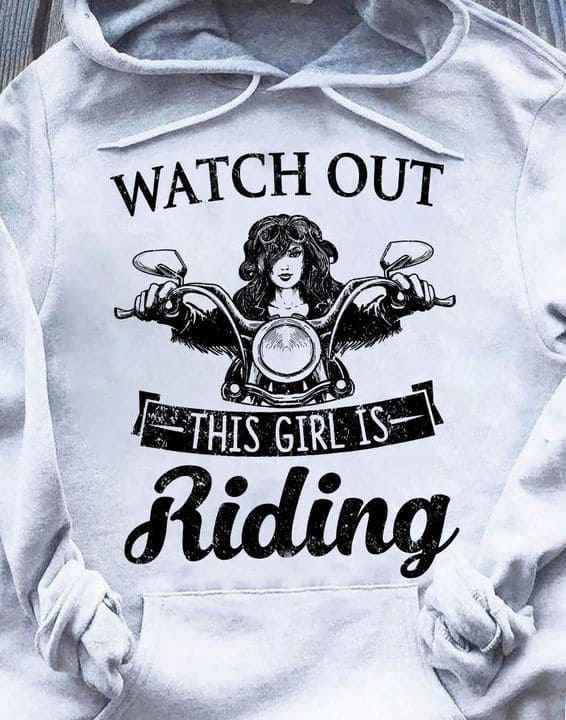 Bad Girl Riding Motorcyle - Watch out this girl is riding