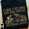 Cycling Fire Truck - I like cycling and fire trucks and maybe 3 people