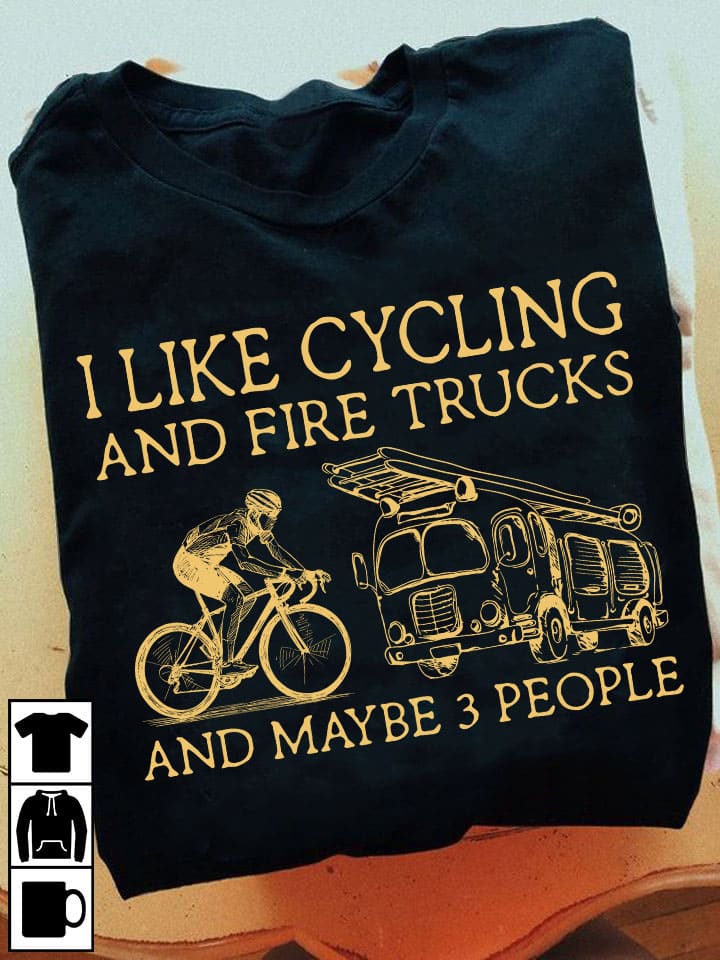 Cycling Fire Truck - I like cycling and fire trucks and maybe 3 people