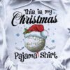Golfball Santa Hat Christmas Light - This is my christmas pajama shirt