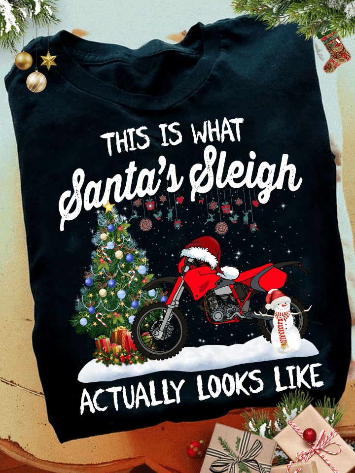 Dirt Bike Christmas Tree - This is what santa's sleigh actually looks like