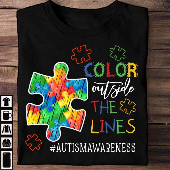 Autism Symbol - Color outside the lines autism awareness