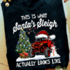 Tractor Santa Hat Christmas Tree - This is what santa's sleigh actually looks like