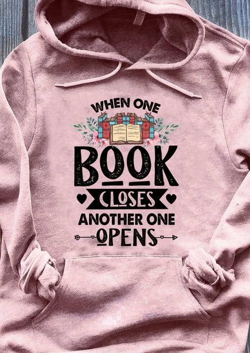 Books Graphic T-shirt - When one book closes another one opens