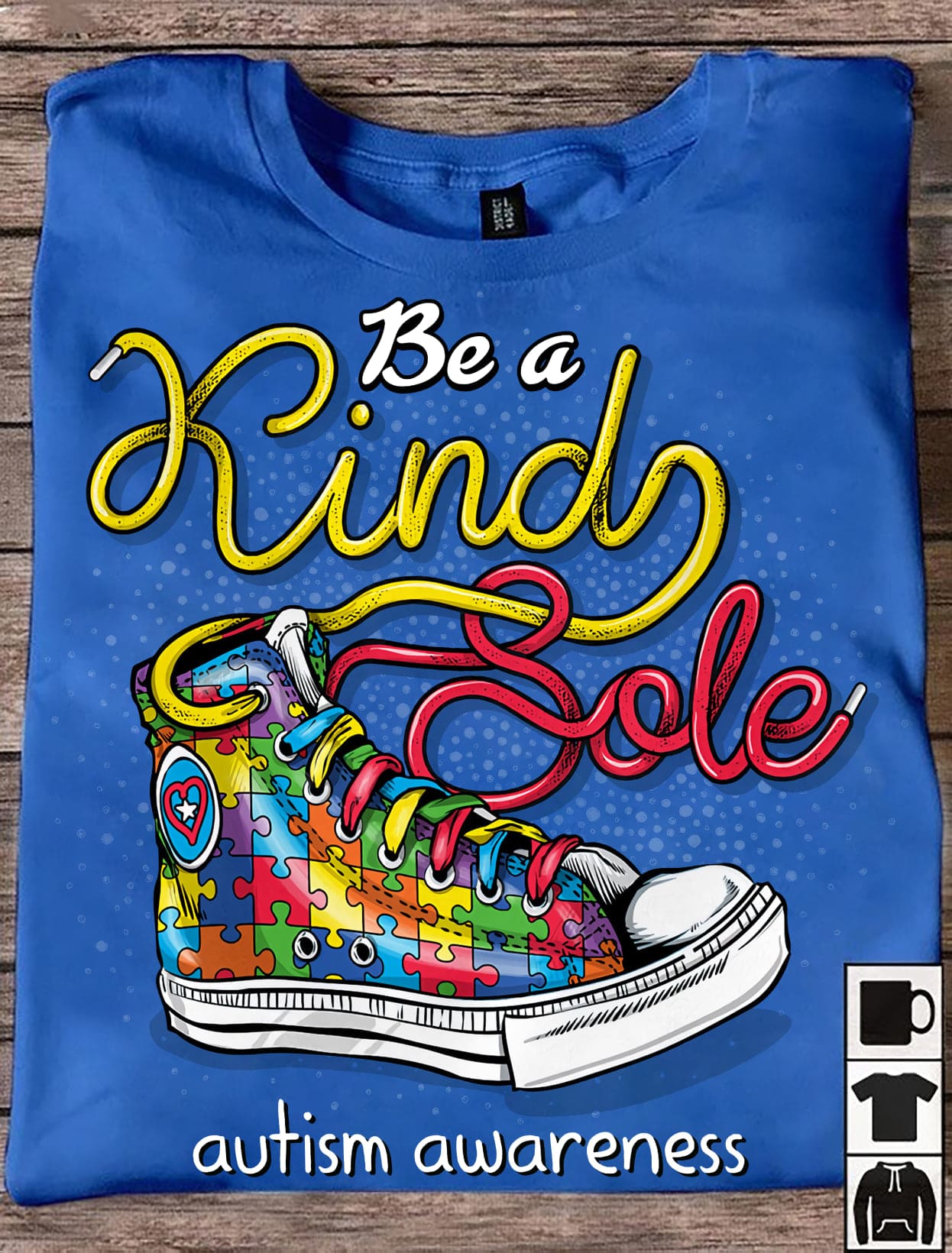 Autism Shoes - Be a kind sole autism awareness