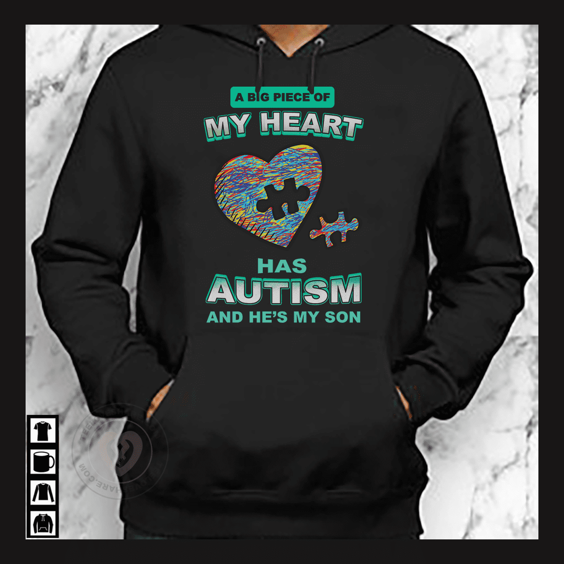 A big piece of my heart has autism and he's my son - Autism awareness, autism family