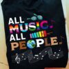 All music all people - Gift for music lover, black community, fight for feminism