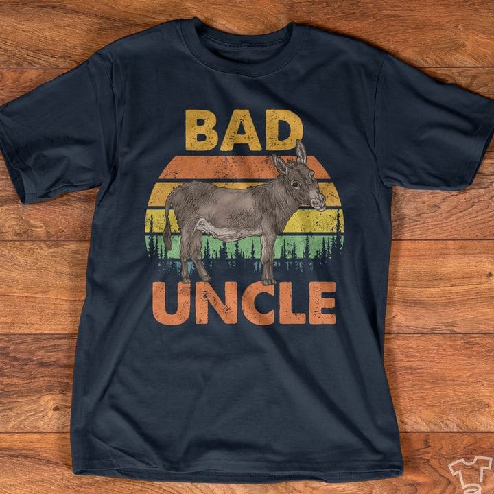 Bad uncle - Donkey graphic T-shirt, gift for your uncle