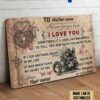 Biker Poster, Motorcycle Lover, Valentine Gift, Never Forget That, I Love You, Sometomes It's Hard To Find Words, To Tell You How Much You Mean To Me