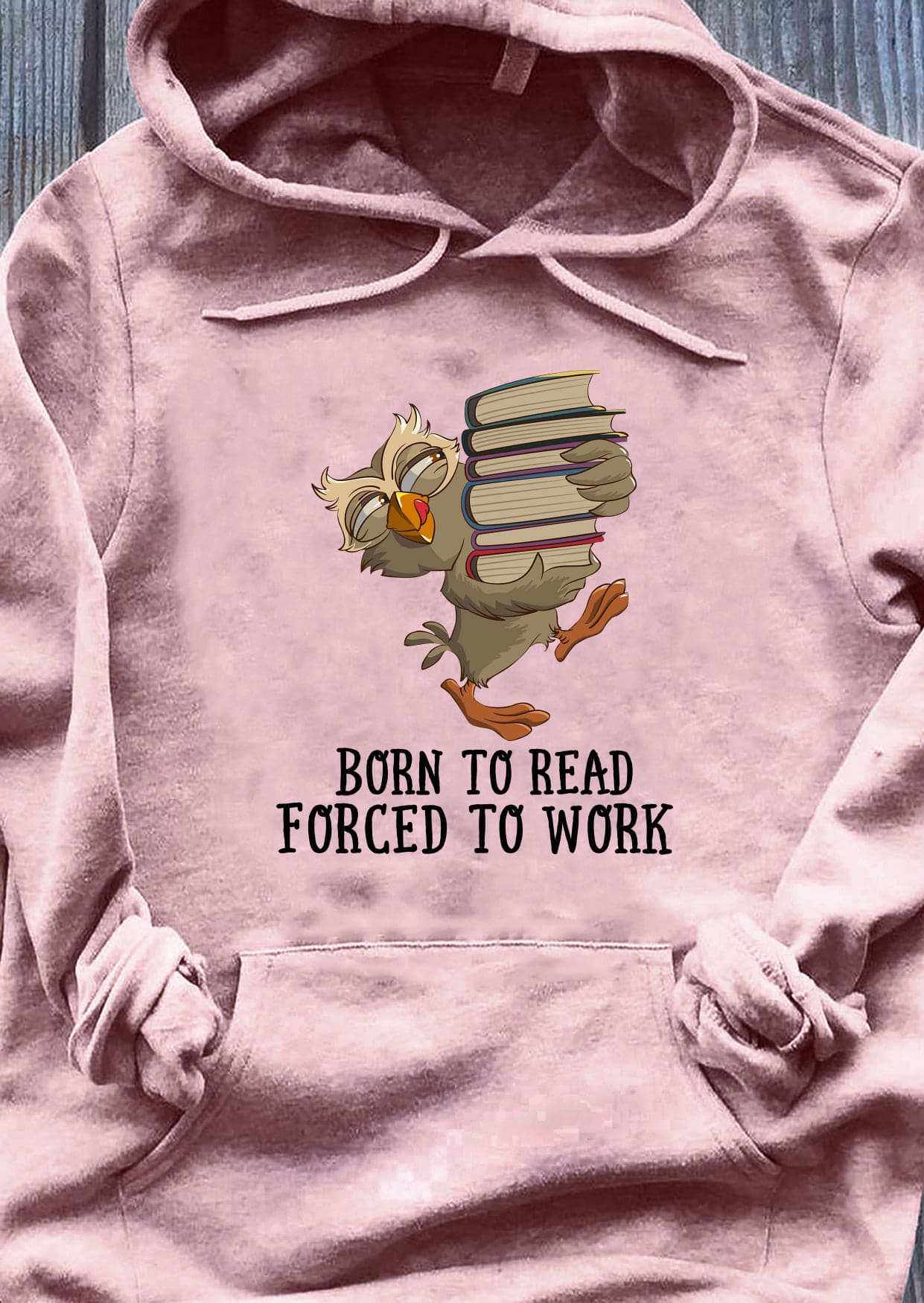 Born to read, forced to work - Owl and books, born to read book