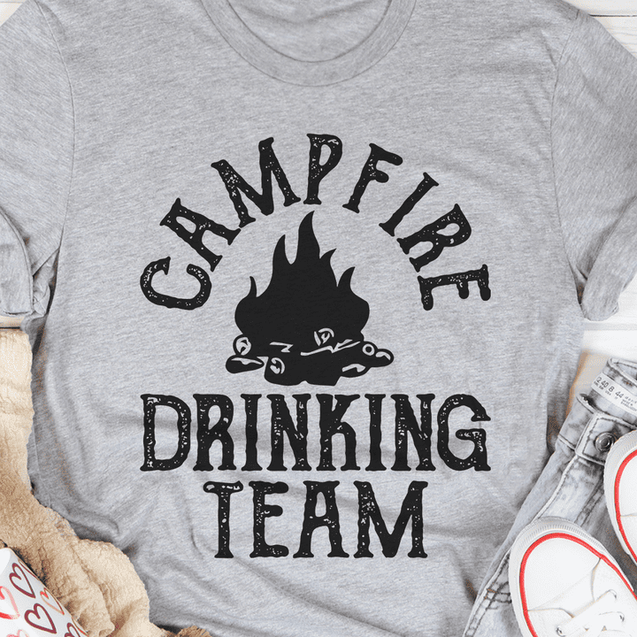 Campfire drinking team - Gift for camping person, camping and drinking