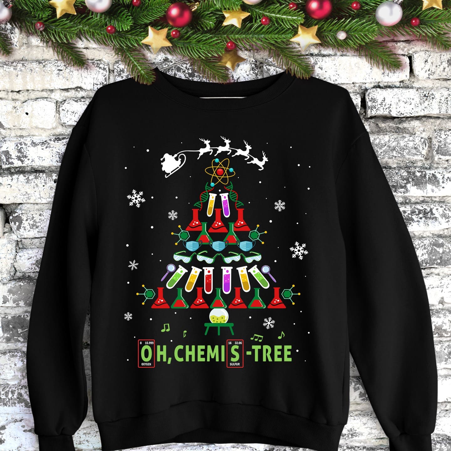 Chemis tree - Chesmistry Christmas tree, gift for chesmistry researcher