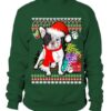 Christmas with Pug - Pug wearing Santa hat, Christmas ugly sweater