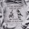 Cycling and horses make me happy, humans make my head hurt - Horse the loyal friend, woman cycologist