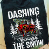 Dashing through the snow - Christmas day gift, Terrain vehicle T-shirt