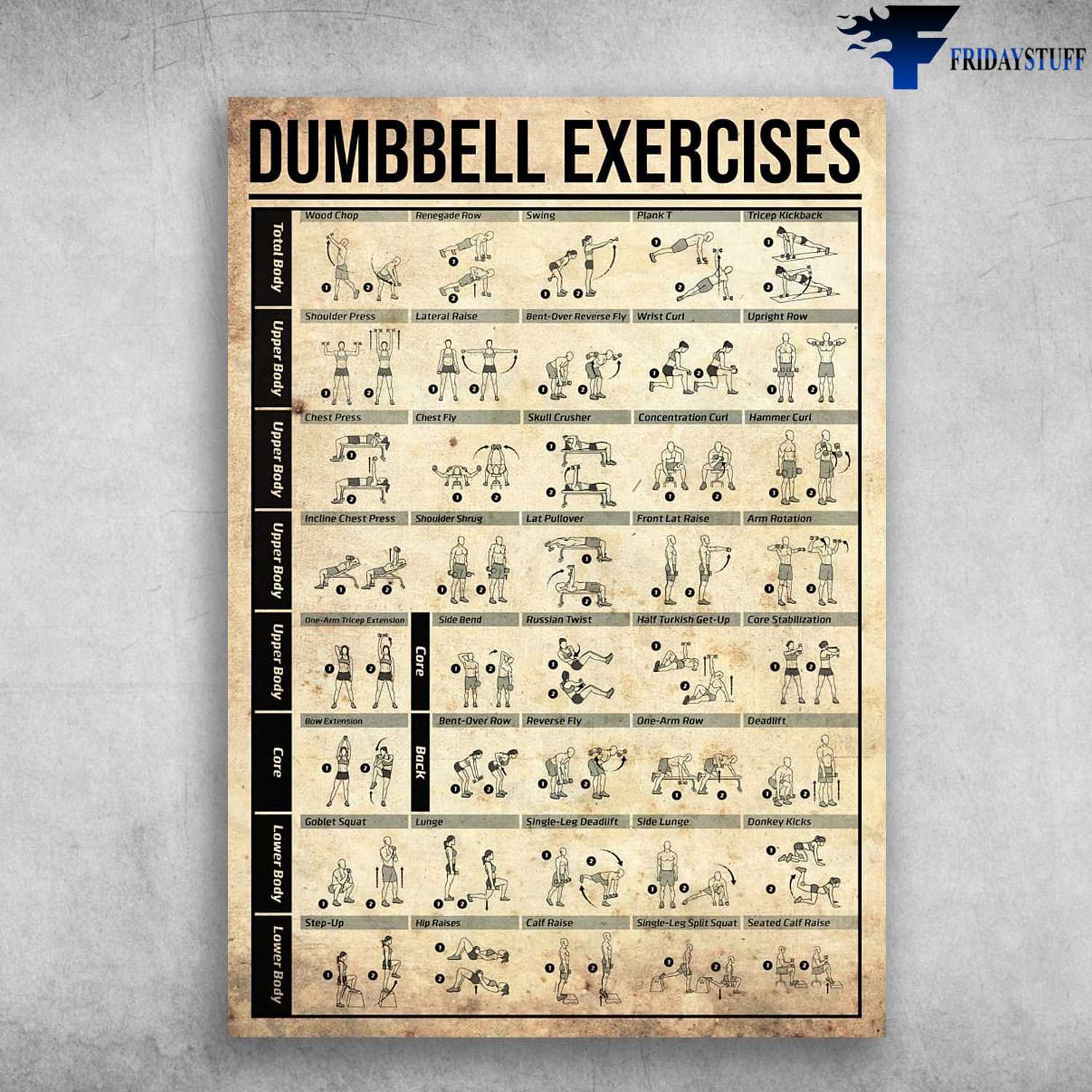 Dumbbell Exercises, Dumbbell Poses, Dumbbell Knowledge