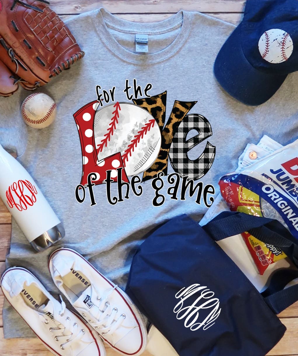 For the love of the game - Love baseball game, baseball player T-shirt