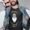 Funny gift for man - Finger print T-shirt, T-shirt for beared man