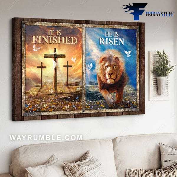 God Poster, Lion Poster, It Is Finished, He Is Risen