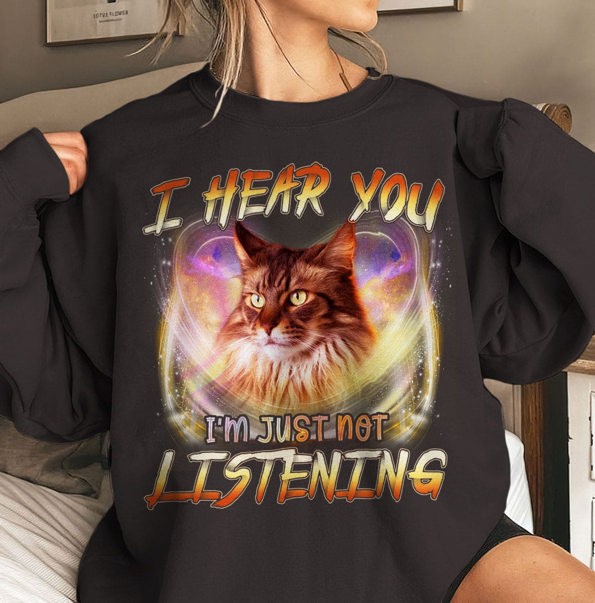I hear you I'm just not listening - Norwegian forest cat, gift for cat person