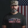 I identify as a pissed off American - Funny T-shirt for American, America flag