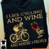 I like cycling and wine and maybe 3 people - Gift for cycologist, love drinking wine