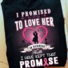 I promised to love her in sickness - Breast cancer awareness, gift for married couple
