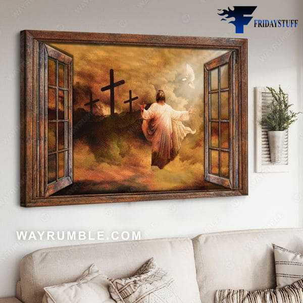 Jesus Poster, Believe In God, Jesus Window Decor